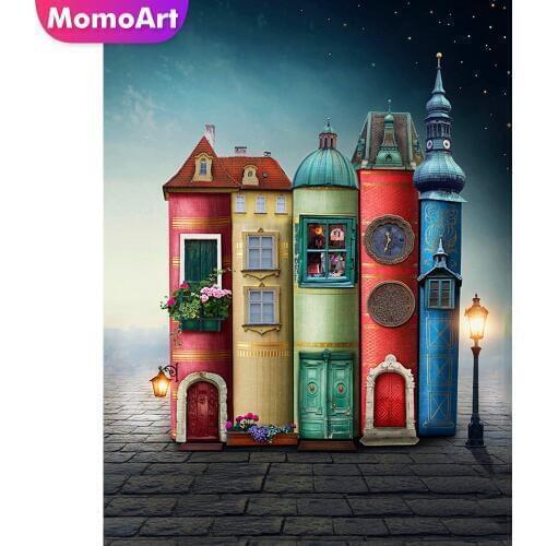 MomoArt Diamond Painting Cartoon Mosaic Book Diamond Embroidery Full Square Rhinestone Handwork Home Decoration