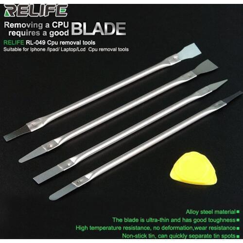 RELIFE RL-049 Dedicated Disassembly knife for Mobile Phone Motherboard Chip CPU Cutter Ultra-thin Wear-resistant Removal Tools
