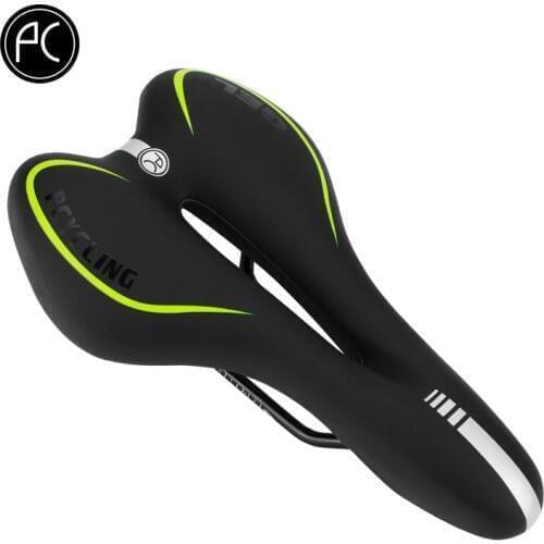 PCycling Bicycle Saddle MTB Mountain Bike Bicycle Cycling Silicone Non-slip Saddle Seat Gel Cushion Seat Super Soft Wide Saddle