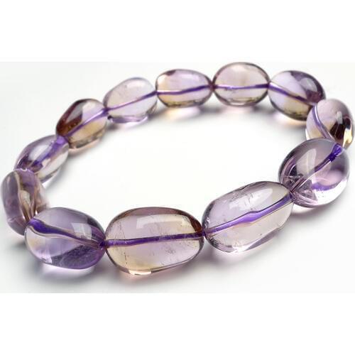 Drop Shipping Natural Genuine Crystal Beads Bracelets Trendy Women Femme Charm Stretch Clear Bracelet Populary Crystal Bracelet