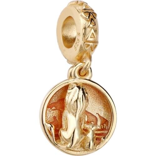 Ajax 925 Sterling Silver Lion King Pendant Charm Fit Bracelet Necklace DIY Women Jewelry