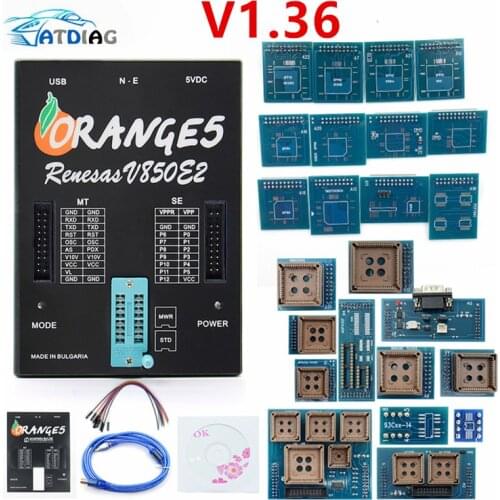 Full Orange5 v1.36 Programmer Diagnostic tool with Full Adapter orange5 ECU programmer Diagnostic Tools Orange 5 car accessories