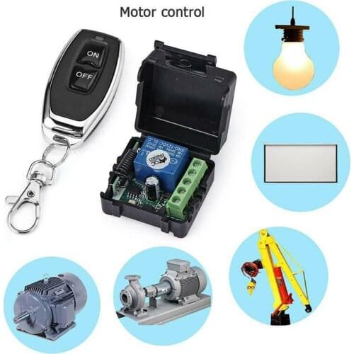 New Arrival DC 12V Relay 1CH Wireless RF Remote Control Switch Transmitter for Garage Door Curtain Universal Receiver Module
