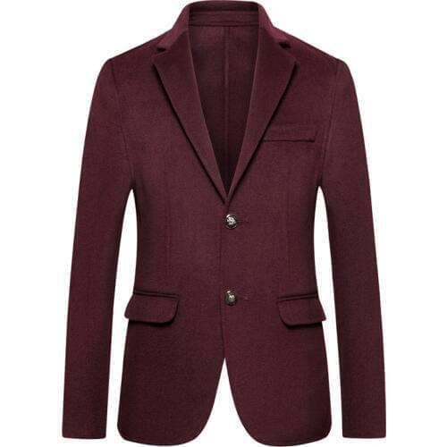 8XL 7X Woolen coat mens autumn-winter business Casual long Trench coat mens Double-sided High quality wool jacket Mans suit