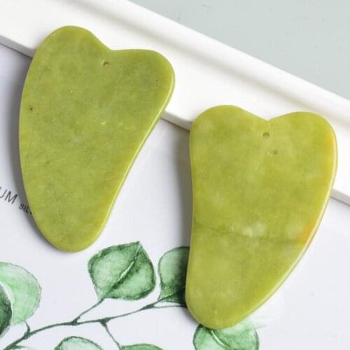 Quartz Jade Guasha Board Natural Stone Scraper Tools For Face Neck Back Body Pressure Therapy Head Massage Instrument