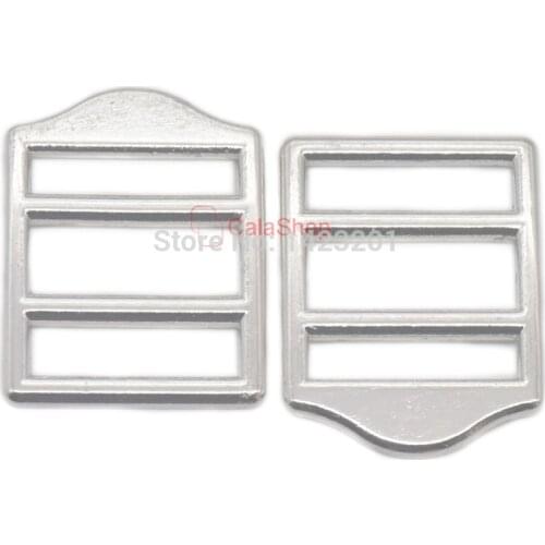 10/25/60/100 pcs / Lot 22mm Zinc Alloy Triglides Slides Adjustor Buckle Belt Suspender Shoulder luggage Bag strap Glide Ladder
