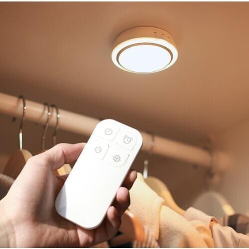 LED Night Light Wireless Portable Remote Controller Battery USB Powered Touch Sensor Under Cabinet Lights bedroom Wall Lamp