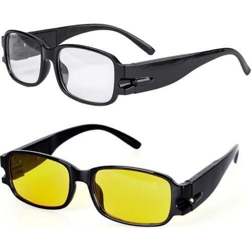 Universal Car Repair Glasses Multi-Function Illuminated Lighting Glasses With Magnetic Therapy Anti-Fatigue With LED Glasses