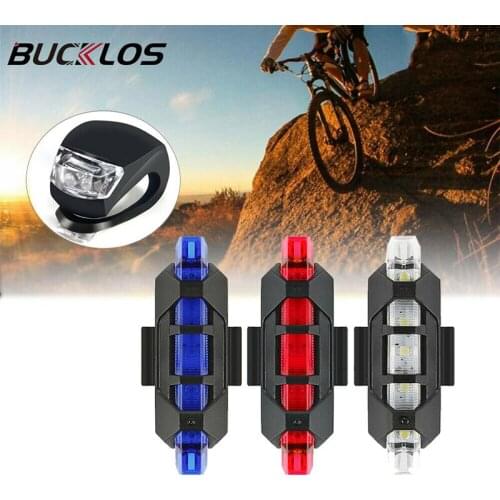 Bicycle Lights Waterproof Bike Rear Lights Rechargeable Anti-Dust Safety Warning Light 4 Modes Bicycle Accessories