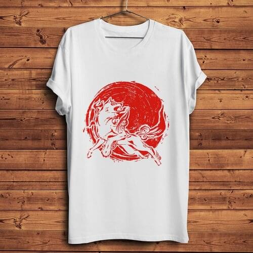 Red Sun Wolf of ONE PIECE funny anime tshirt men summer new white short sleeve homme casual t shirt unisex manga streetwear
