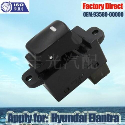 Factory Direct Auto Power Window Switch Apply for Hyundai Elantra window lifter switch 93580-0Q000