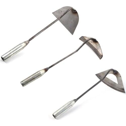 1pc All-steel Hardened Hollow Hoe Handheld Weeding Rake Planting Vegetable Farm Garden Agriculture Tool Weeding Accessories