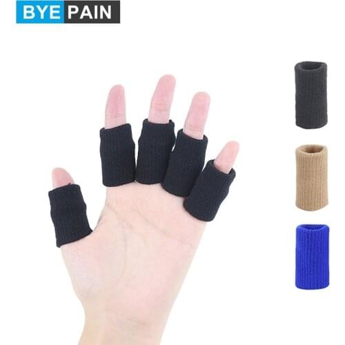 10Pcs/Set BYEPAIN Finger Sleeves Support Thumb Braces Elastic Compression Protector Braces to Relieve Pain Calluses Arthritis