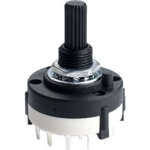 10pcs,1 POLE 2 Position Custom Wiring ROTARY SWITCH 1P2T Variable