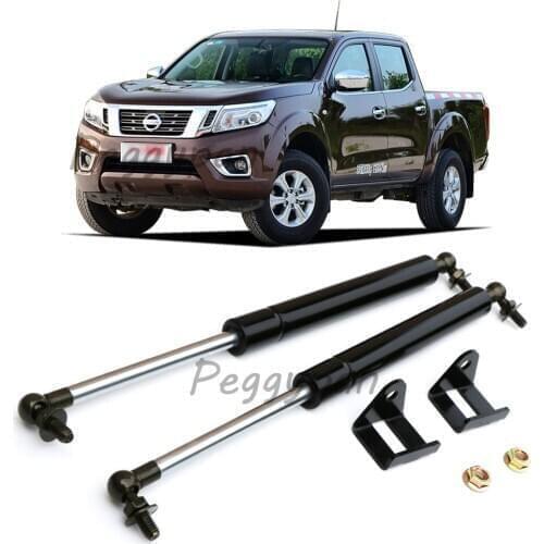 2Pcs Gas Charged Front Hood Bonnet Lift Supports Struts Springs Shocks Damper Props Fit For Nissan Navara NP300