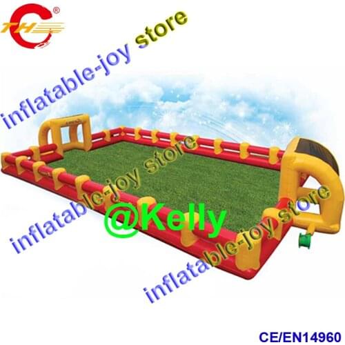 Free air shipping giant inflatable football field for sale, big inflatable soccer field, inflatable football pitch, soccer court