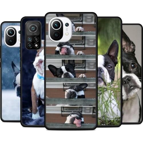 Cute Pet Bulldog Silicone Cover For Xiaomi Mi Note 11i 11T 11 10i 10T 10 9 9T SE Lite Pro Ultra 5G Phone Case Shell