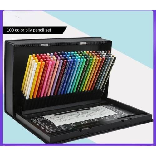 100pcs Uni Mitsubishi Professional Art Colored Pencils 36/72/100/ Pcs Package Sketch Oily Pencil School Office Art Set