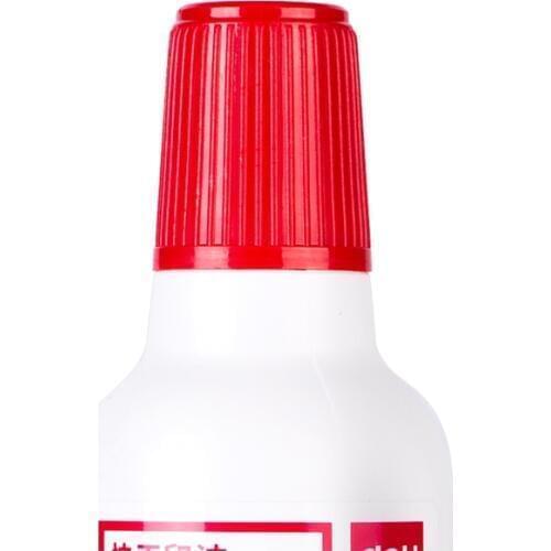 Deli 9874 Stamp ink 40ml bottle quick drying stamp Ink business stamp ink Red Blue Black colors wholesale