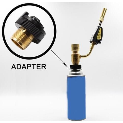 Gas Stove Gartridge Adapter 100% Copper Self-closing Function Leak-proof Stove Adapter For Outdoor Camping Picnic BBQ Hiking