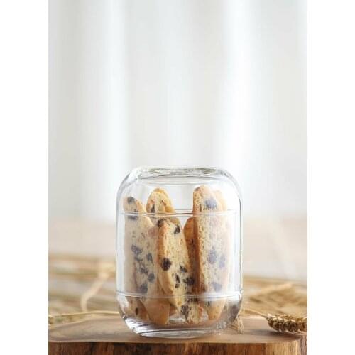 Single Storage Container With Lid Decorative glass