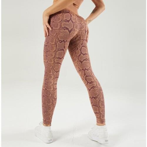 NCLAGEN Seamless Leggings High Waist 2021 New Snake Pattern Fitness Yoga Pants Squat Proof Elastic Fashionable Workout Tights