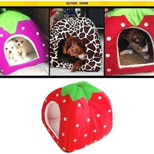 Pet Dog Cat Bed House Cave Kennel Pad Cushion Basket Nest for Cat Dog