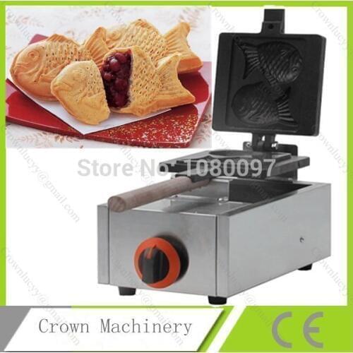 LPG Gas fish waffle cake machine, fish Wafer baker, fish waffle making machine;fish taiyaki machine
