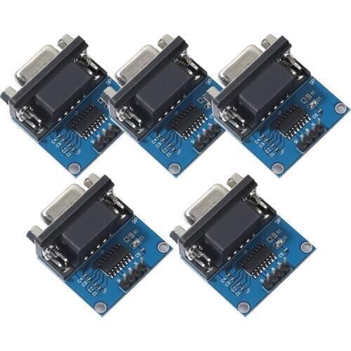 MAX3232 RS232 to TTL Serial Port Converter Module DB9 Connector MAX232 For Arduino