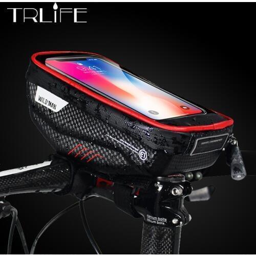 MTB Bicycle Bags Rainproof Waterproof Mtb Front Bag Mobile Phone Case Bicycle Top Tube Bag Cycling Bike Accessories