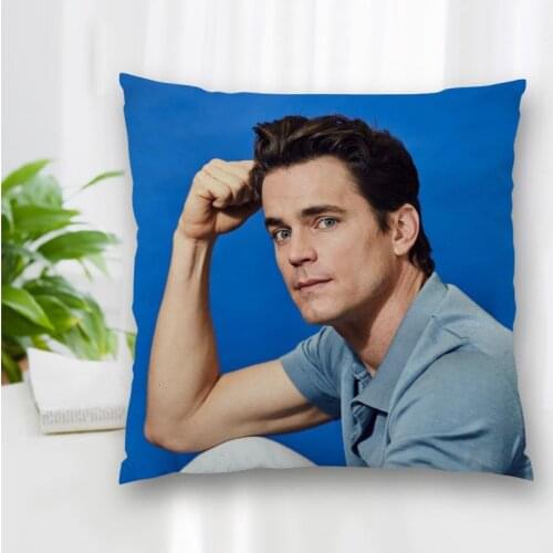 Custom Actor Matt Bomer Pillowcase With Zipper Bedroom Home Office Decorative Pillow Sofa Pillowcase Cushions Pillow Cover