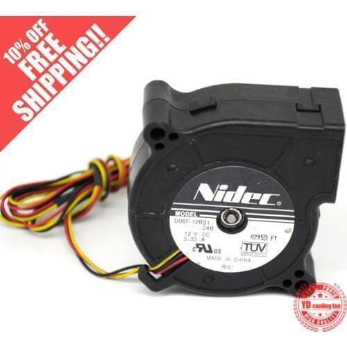 NEW NIDEC D06F-12BS1 6025 12V 0.33A Centrifuge turbine Blower Double Ball bearing cooling fan