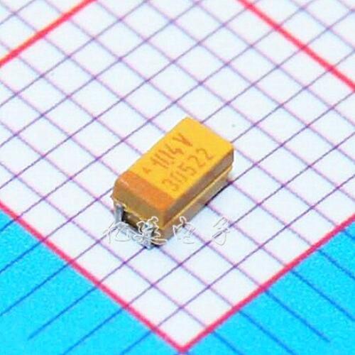 Patch Tantalum Capacitor 104V 0.1UF 35V Type A 3216/1206 Bile Capacitor Tantalum Electroplated Polarity