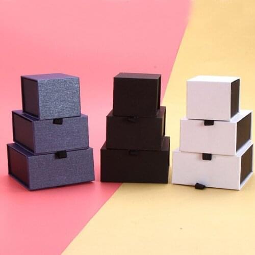 Gift Boxes Square jewelry organizer shape box Engagement Rings For Earrings Necklace 3colors jewelry organizer boxes Engagement