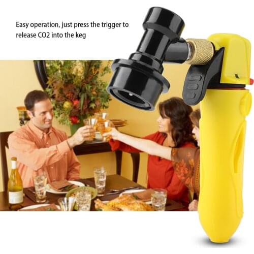 Portable Co2 Injector Ball Lock Gas Disconnect Fitting Keg Charger Draft Beer Dispenser Home Party Hotel Supplies