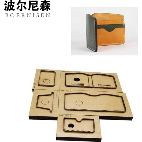 SMVAUON die-cut Japanese steel knife short wallet DIY leather embossing cutting mold laser machine cutting can be customized