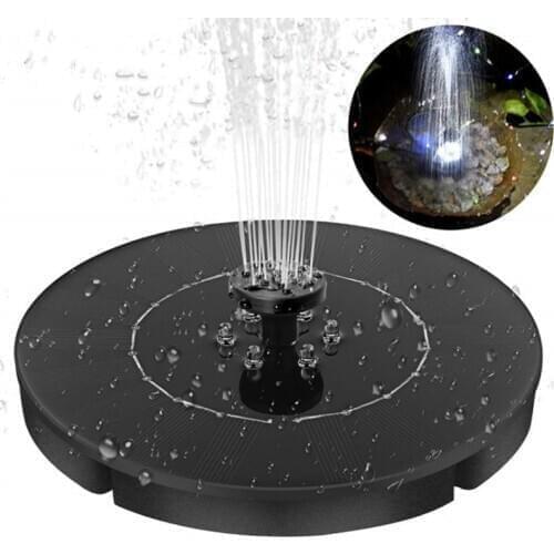 Solar Powered Fountain Garden Pool Pond Decoration Solar Panel Floating Bird Bath Fountain Garden Patio Decor Lawn Decoration