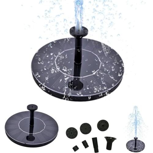 Solar Water Fountain Pool Pond Waterfall Fountain Garden Decoration Outdoor Bird Bath Solar Powered Fountain Floating Water