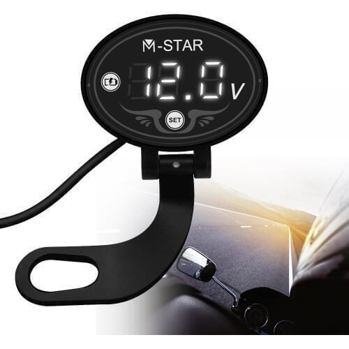 Super Waterproof Digital Panel Voltmeter Meter Tester Led Display For Suzuki TL1000S B-KING 600 750 KATANA GSXS1000 DL650