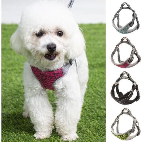 No Pull Reflective Dog Suspenders Haulage Rope Package Dog Control Soft Mesh Waistcoat Pet Xs S M L Pet Supplies Dog Clothes