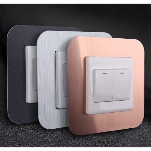 Switch protective cover decorative wall sticker Socket anti-dirty buckle type adhesive-free ABS high toughness switch sticker