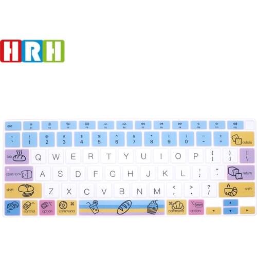 HRH Stylish Design Protective Silicone English Keyboard Skin Cover Protector For MacBook Newest Air 13 A2179 2020 Release