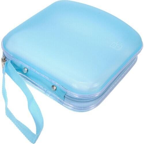 1PCS 40 Disc DVD VCD DJ Card Protect Carry Bag Storage Album Bag 7 Colors Hard Box Double side DVD storage case