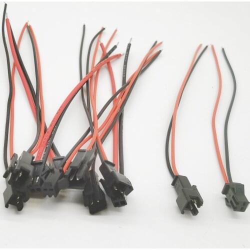10Pairs 15cm Long JST SM 2Pins Plug Male to Female Wire Connector