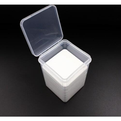 100boxes Eyelash Extension Glue Removing Cotton Pad Glue Bottle Mouth Cleaning Wipes Lashes with Box SN10