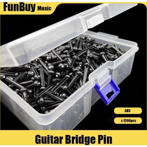 1200pcs Plastic Acosutic Guitar Bridge Pin ABS Dot Inlay Dot Strings Fixed Cone String Pins Guitar Accessories