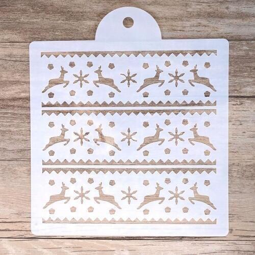 15 cm DIY Craft Layering Deer Christmas Stencil For Wall Painting Scrapbooking Stamping Album Decorative Embossing Paper Cards