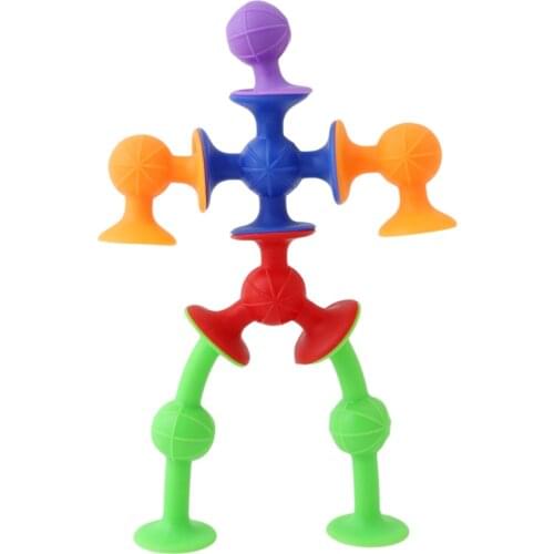 33-72pcs/set Pop Little Suckers Assembled Sucker Suction Cup Educational Building Block Toy Girl&Boy Kids Gifts Fun Game