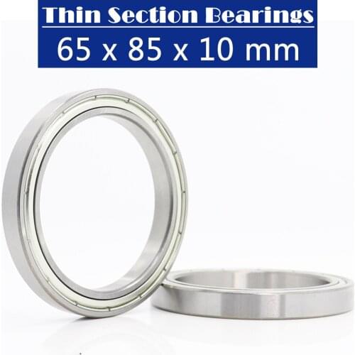 6813ZZ ABEC-1 (4PCS) 65x85x10MM Metric Thin Section Bearings 61813Z