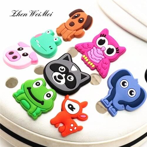 Shoe Accessories Apparel Bag Cute Animals Shoe Charms Accessories Garden Shoe Decoration for Croc Jibz Kids Party X-mas